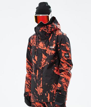 Dope Adept Paint μπουφαν Snowboard ανδρικα πορτοκαλι | GR1197RW