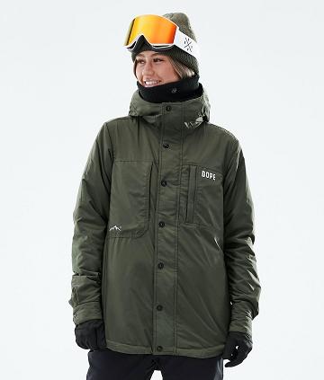 Dope Insulated W μπουφαν Snowboard γυναικεια Ελιά πρασινο | GR1951RW