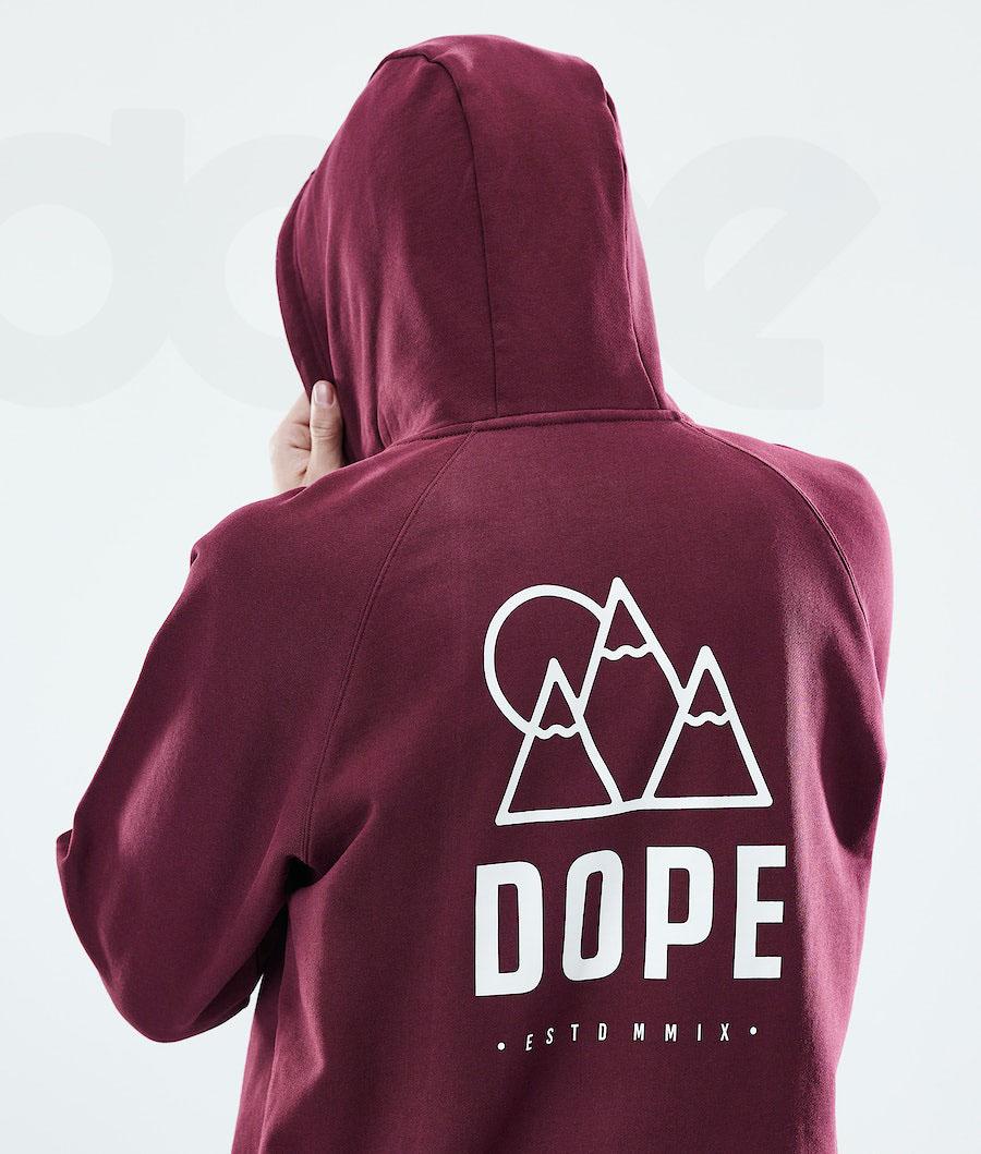 Dope Daily Rise φουτερ με κουκουλα ανδρικα μπορντο | GR1483RW