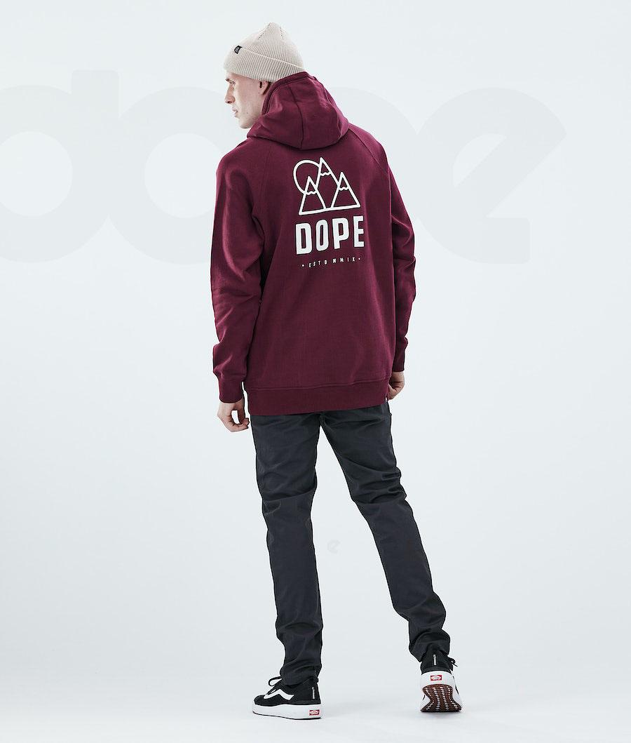 Dope Daily Rise φουτερ με κουκουλα ανδρικα μπορντο | GR1483RW