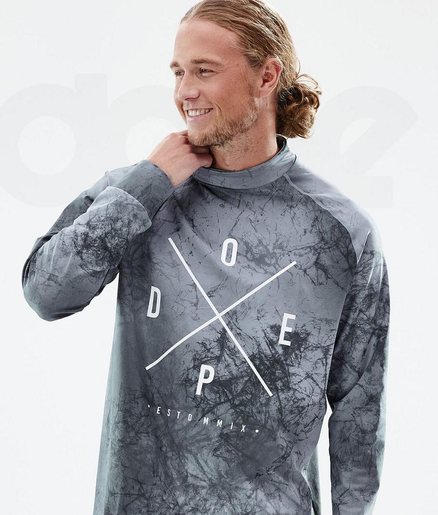 Dope Snuggle 2X-Up Base Layer Tops ανδρικα ασημι γκρι | GR1524LH