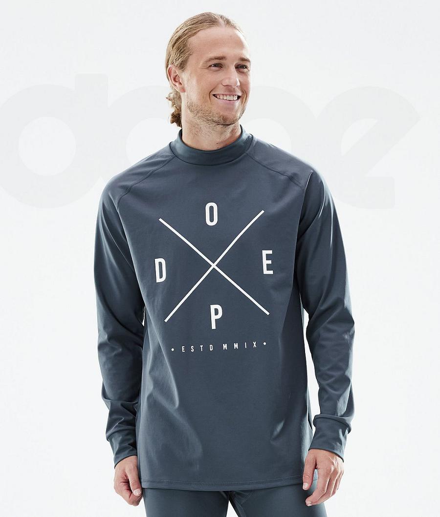 Dope Snuggle 2X-Up Base Layer Tops ανδρικα μπλε | GR1527CE