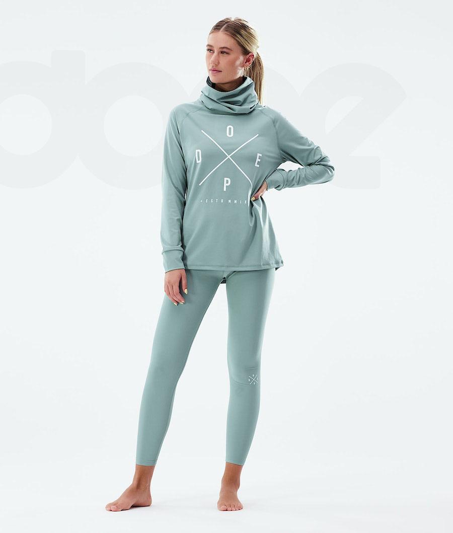 Dope Snuggle W 2X-Up Base Layer Tops γυναικεια Aqua | GR2353NB