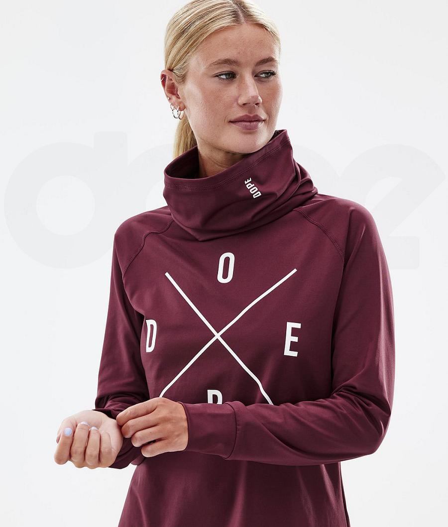 Dope Snuggle W 2X-Up Base Layer Tops γυναικεια μπορντο | GR2354BC