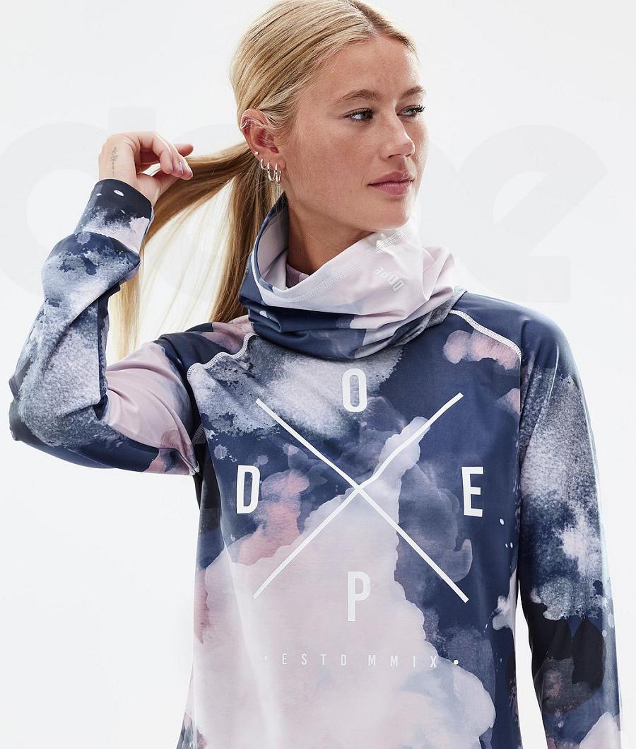 Dope Snuggle W 2X-Up Base Layer Tops γυναικεια ροζ μπλε | GR2355VD