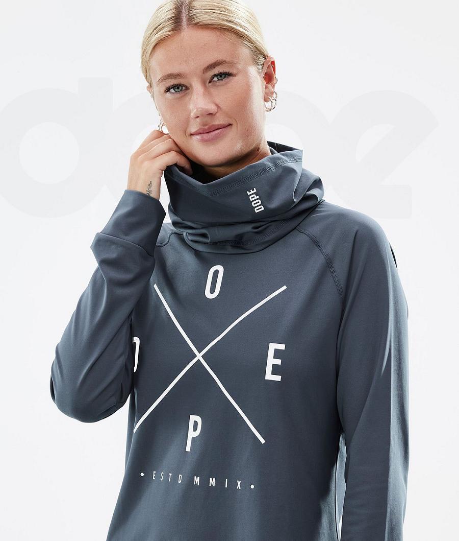 Dope Snuggle W 2X-Up Base Layer Tops γυναικεια μπλε | GR2356CE