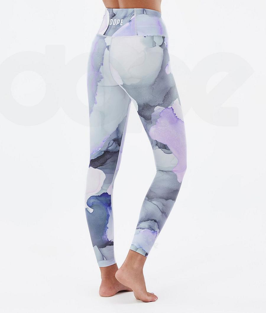 Dope Snuggle W 2X-Up Blot Base Layer Pants γυναικεια μωβ Πολύχρωμο | GR2382CE